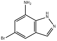 5-溴-1H-吲唑-7-胺 结构式