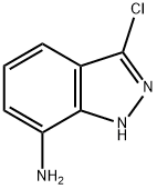 1H-INDAZOL-7-AMINE,3-CHLORO 结构式