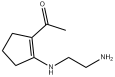 Ethanone, 1-[2-[(2-aminoethyl)amino]-1-cyclopenten-1-yl]- (9CI) 结构式