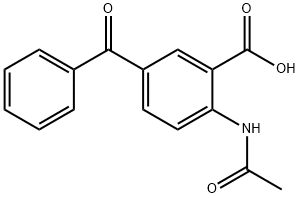 2-(Acetylamino)-5-benzoylbenzoic acid 结构式