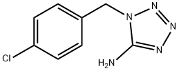 1-[(4-氯苯基)甲基]-1H-四唑-5-胺 结构式