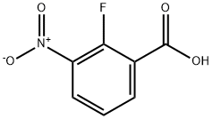 2-氟-3-硝基苯甲酸 结构式