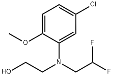 Ethanol, 2-(5-chloro-2-methoxyphenyl)(2,2-difluoroethyl)amino- 结构式