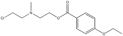 2-((2-chloroethyl)methylamino)ethyl-4-ethoxybenzoate 结构式