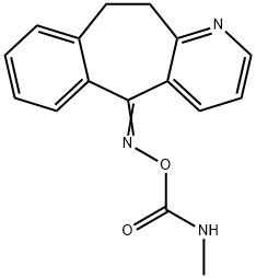 10,11-Dihydro-5-[[(methylcarbamoyl)oxy]imino]-5H-benzo[4,5]cyclohepta[1,2-b]pyridine 结构式