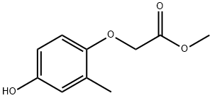 2-甲基-4-羟基苯氧乙酸甲酯 结构式