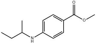 Benzoic acid, 4-[(1-methylpropyl)amino]-, methyl ester (9CI) 结构式