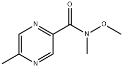 N-甲氧基-N,5-二甲基吡嗪-2-甲酰胺 结构式