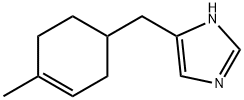 1H-Imidazole,  5-[(4-methyl-3-cyclohexen-1-yl)methyl]- 结构式