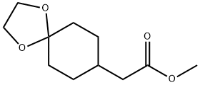 (1,4-二氧杂-螺[4.5]癸-8-基)-乙酸 甲酯 结构式