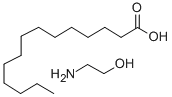 myristic acid, compound with 2-aminoethanol (1:1) 结构式