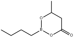 1-Butyl-5-methyl-1-bora-2,6-dioxacyclohexan-3-one 结构式