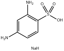 2,4-二氨基苯磺酸钠 结构式