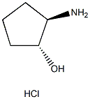 反式-(1R,2R)-2-氨基环戊醇盐酸盐 结构式