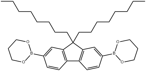 9,9-二辛基芴-2,7-二硼酸二(1,3-丙二醇)酯 结构式