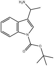 3-(1-AMINO-ETHYL)-INDOLE-1-CARBOXYLIC ACID TERT-BUTYL ESTER 结构式