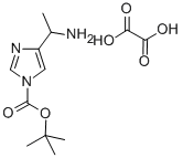 4-(1-AMINO-ETHYL)-IMIDAZOLE-1-CARBOXYLIC ACID TERT-BUTYL ESTER 结构式