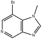 7-溴-1-甲基-1H-咪唑并[4,5-C]吡啶 结构式