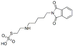 Thiosulfuric acid hydrogen S-[2-[5-(1,3-dioxoisoindolin-2-yl)pentylamino]ethyl] ester 结构式