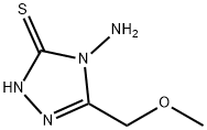 4-氨基-3-巯基-5-甲氧基甲基-4H-1,2,4-三唑 结构式