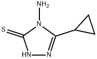 4-氨基-5-环丙基-2H-1,2,4-三唑-3-硫酮 结构式