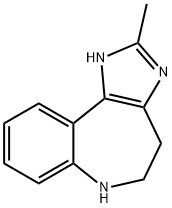 2-甲基-1,4,5,6-四氢咪唑并[4,5-D][1]苯并氮杂卓 结构式