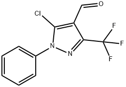 3-三氟甲基-1-苯基-1H-5-氯吡唑-4-甲醛 结构式