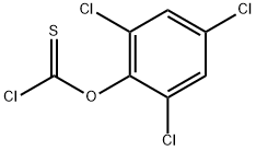 2,4,6-三氯苯基氯硫代甲酸酯 结构式