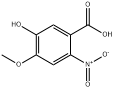 2-硝基-4-甲氧基-5-羟基苯甲酸 结构式