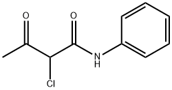 α-氯代乙酰乙酰苯胺 结构式