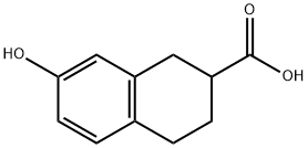 7-羟基-1,2,3,4-四氢化萘-2-羧酸 结构式