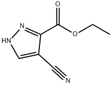 1H-Pyrazole-3-carboxylicacid,4-cyano-,ethylester(9CI) 结构式