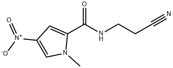 N-(2-氰基乙基)-1-甲基-4-硝基-1H-吡咯-2-甲酰胺 结构式