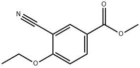 3-氰基-4-乙氧基苯甲酸甲酯 结构式