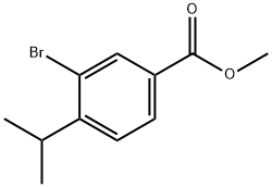 3-溴-4-异丙基苯甲酸甲酯 结构式