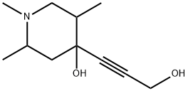 4-(3-Hydroxy-1-propynyl)-1,2,5-trimethyl-4-piperidinol 结构式