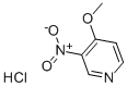 3-硝基-4-甲氧基吡啶盐酸盐 结构式