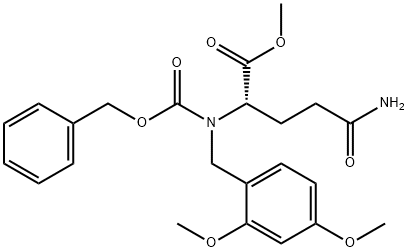 N5-[(2,4-Dimethoxyphenyl)methyl]-N2-[(benzyloxy)carbonyl]-L-glutamine methyl ester 结构式