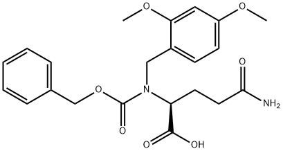 N5-[(2,4-Dimethoxyphenyl)methyl]-N2-[(benzyloxy)carbonyl]-L-glutamine 结构式