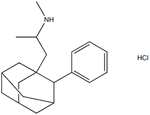 N-甲基-1-(2-苯基金刚烷-1-基)丙-2-胺盐酸盐 结构式