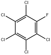 1,2,3,4,5-五氯-6-氟苯 结构式