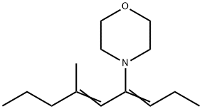 4-(3-Methyl-1-propylidene-2-hexenyl)morpholine 结构式