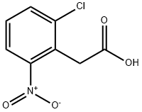 2-(2-氯-6-硝基苯基)乙酸 结构式