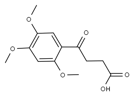 4-氧代-4-(2,4,5-三甲氧基苯基)丁酸 结构式