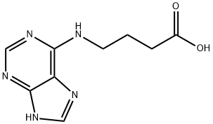 4-(7H-嘌呤-6-基氨基)丁酸 结构式