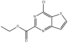 4-氯噻吩并[3,2-D]嘧啶-2-羧酸乙酯 结构式