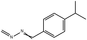 Benzaldehyde, 4-(1-methylethyl)-, methylenehydrazone (9CI) 结构式