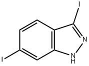 3,6-二碘吲唑 结构式