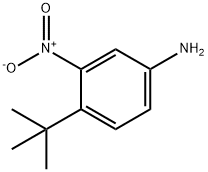 3-硝基-4-叔丁基苯胺 结构式