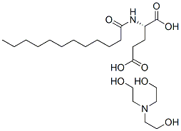 月桂酰谷氨酸TEA盐 结构式